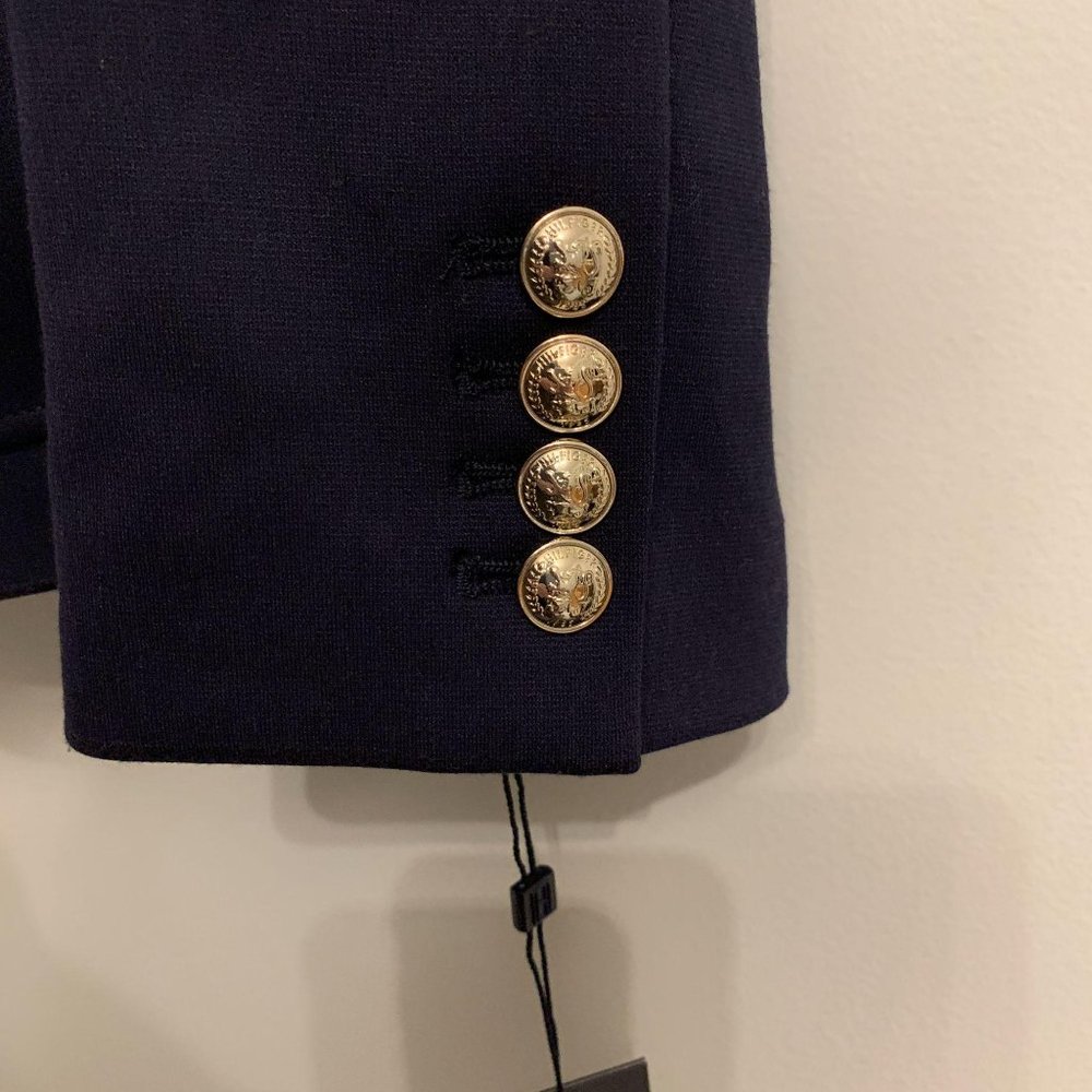 NWT Tommy Hilfiger Navy Blue Gold Button Blazer 6 - Picture 5 of 7